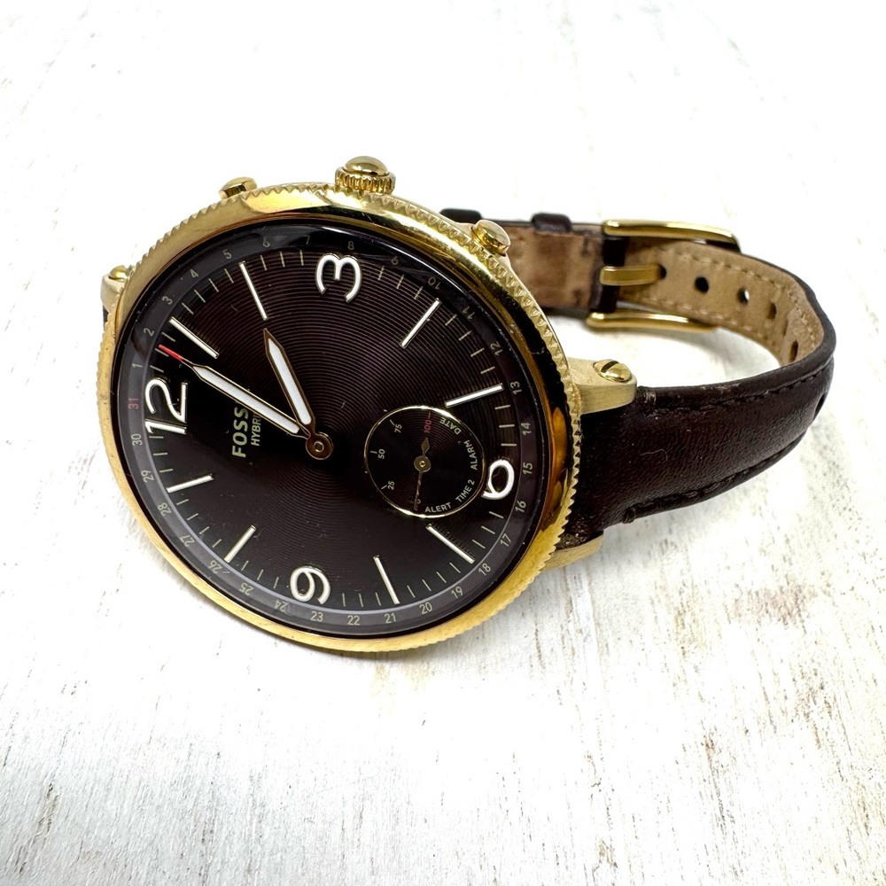 FOSSIL Hybrid watch, leather Fossil watch band - Picture 2 of 13